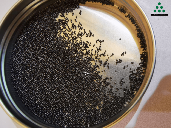 Resin-based spherical activated carbon